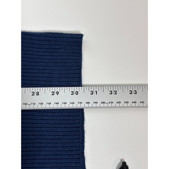 Tipsy Elves Blue Mini Sweater Dress With Gold Sequin Snowflakes Size XS NWT - Picture 8 of 16